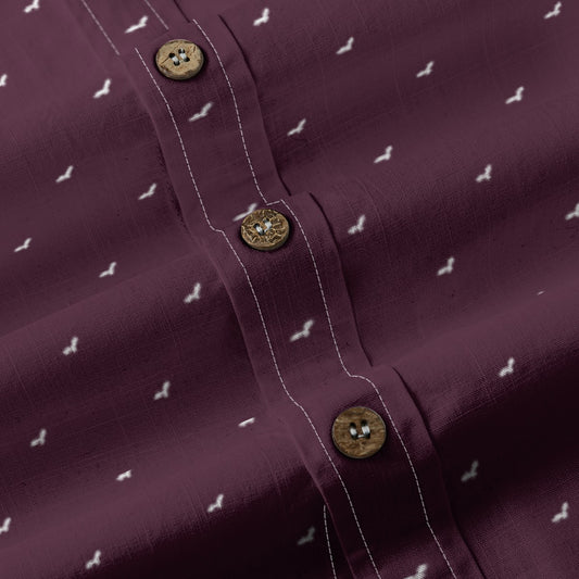 Men's Cotton Button-Up Shirt