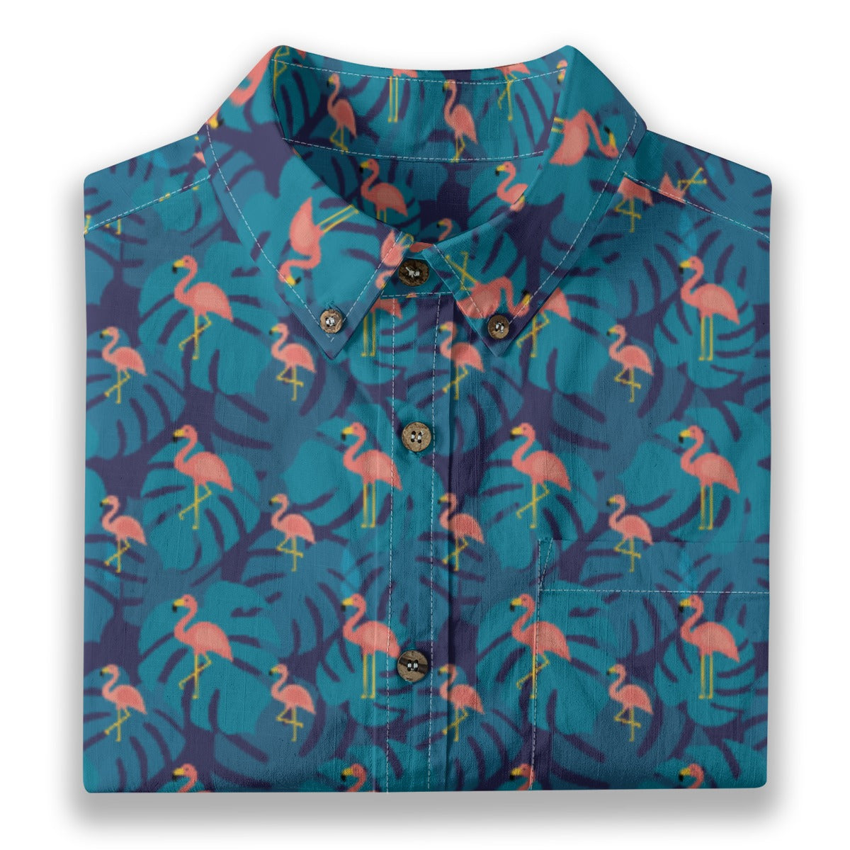 Men's Cotton Button-Up Shirt