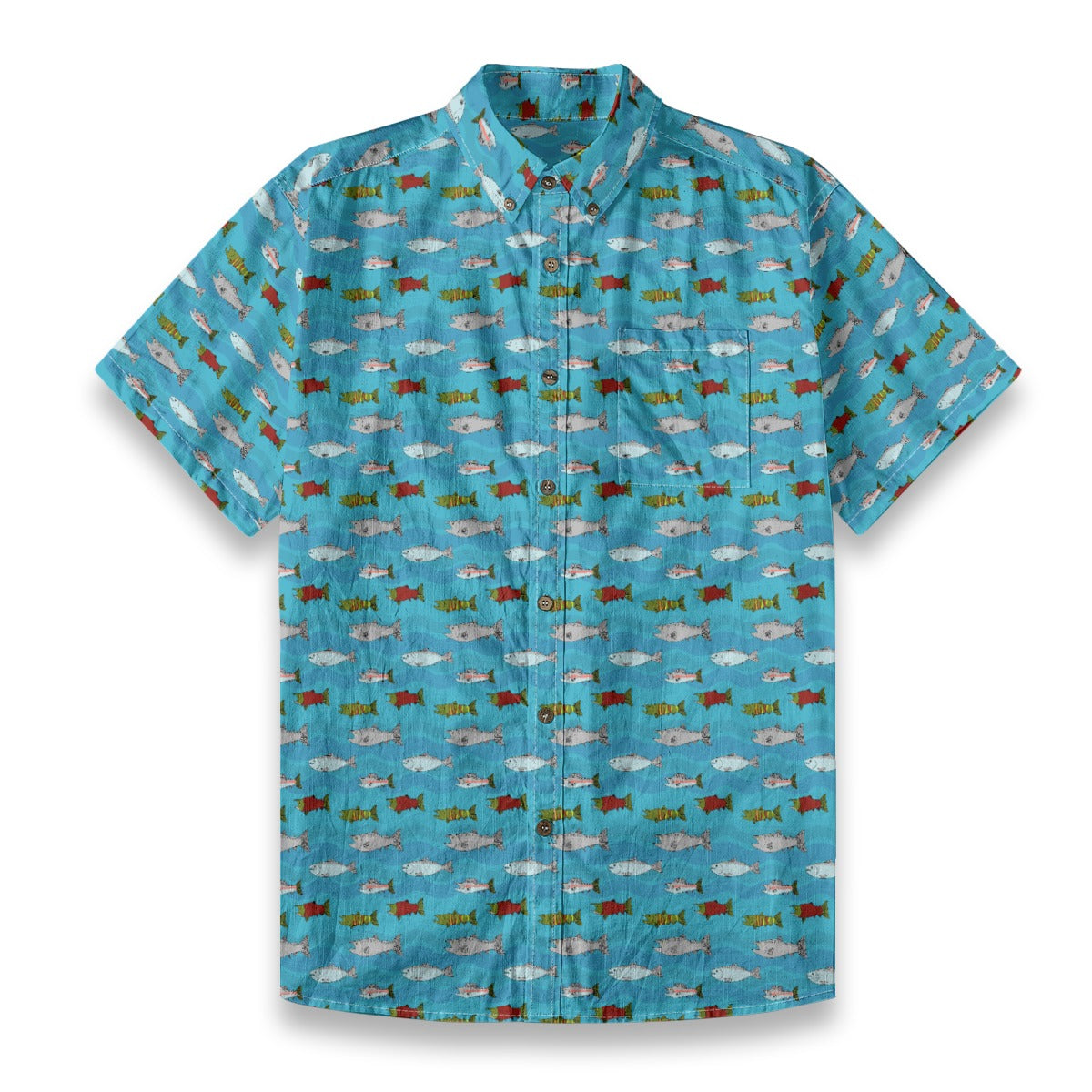 Men's Cotton Button-Up Shirt