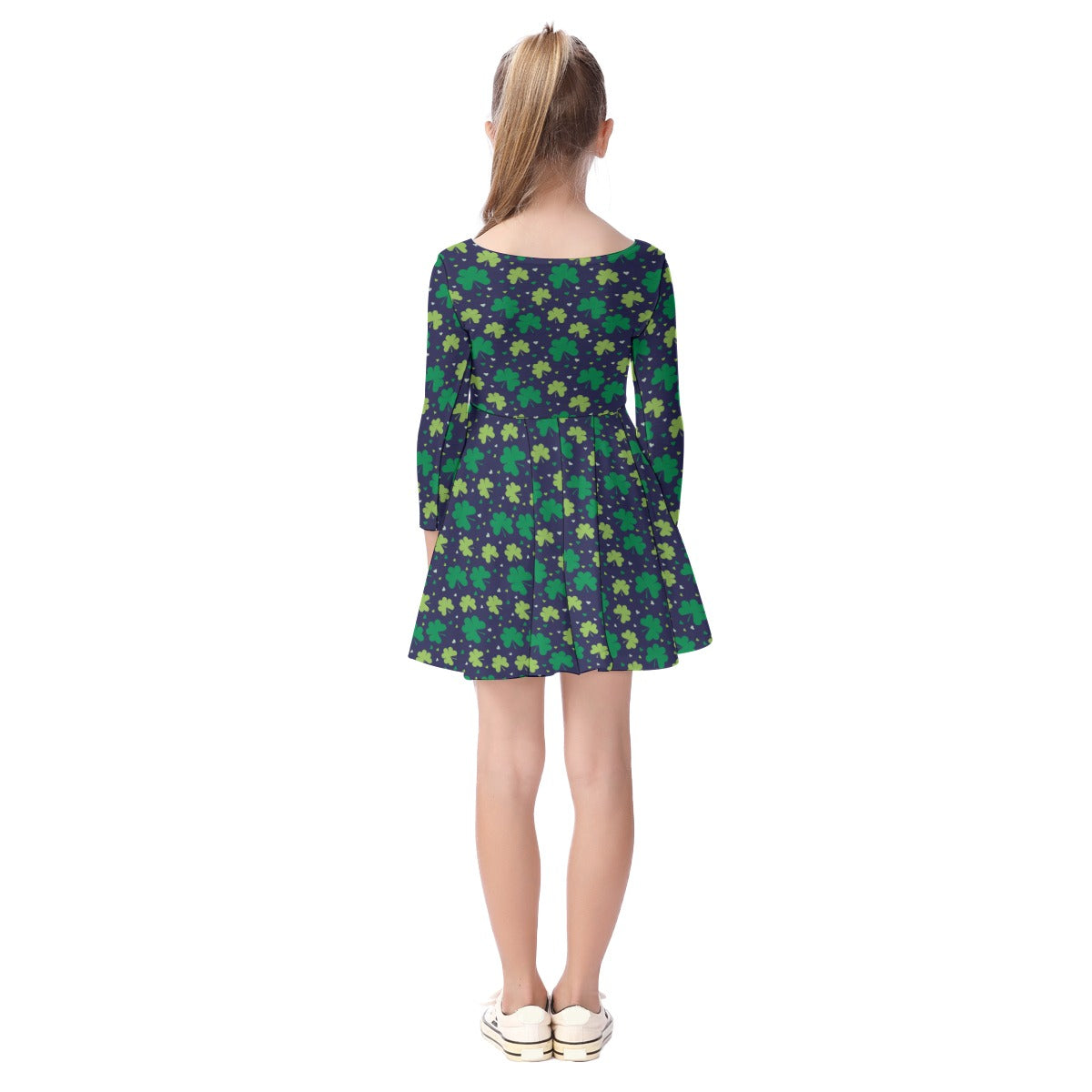 Kids' Long-Sleeve Twirl Dress