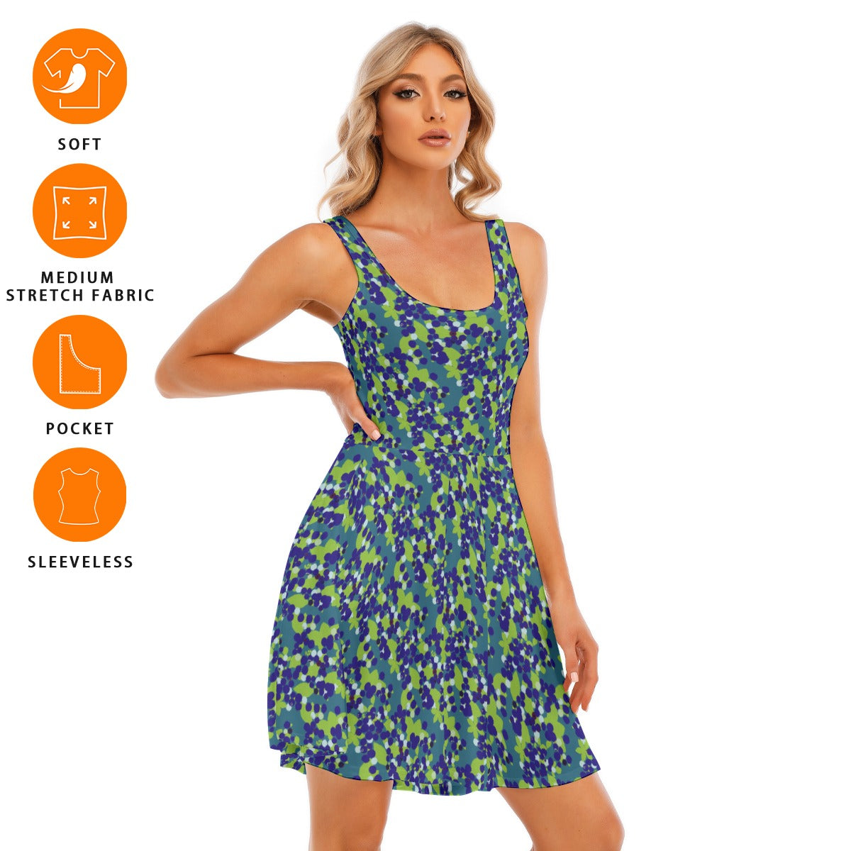 Women's Sleeveless Twirl Dress