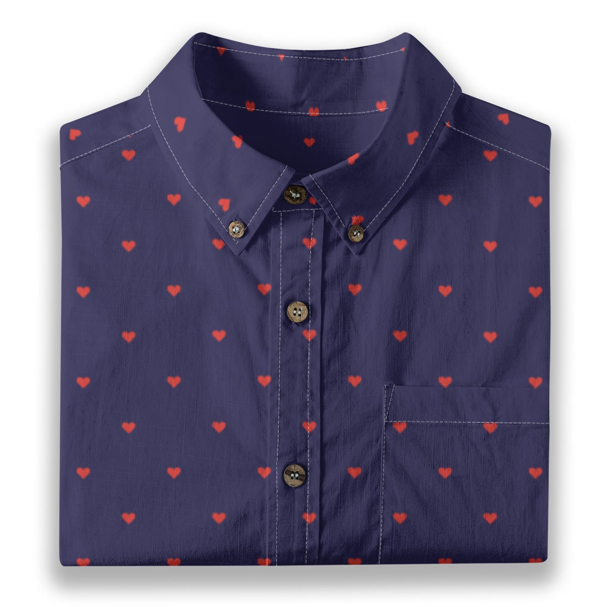 Men's Cotton Button-Up Shirt