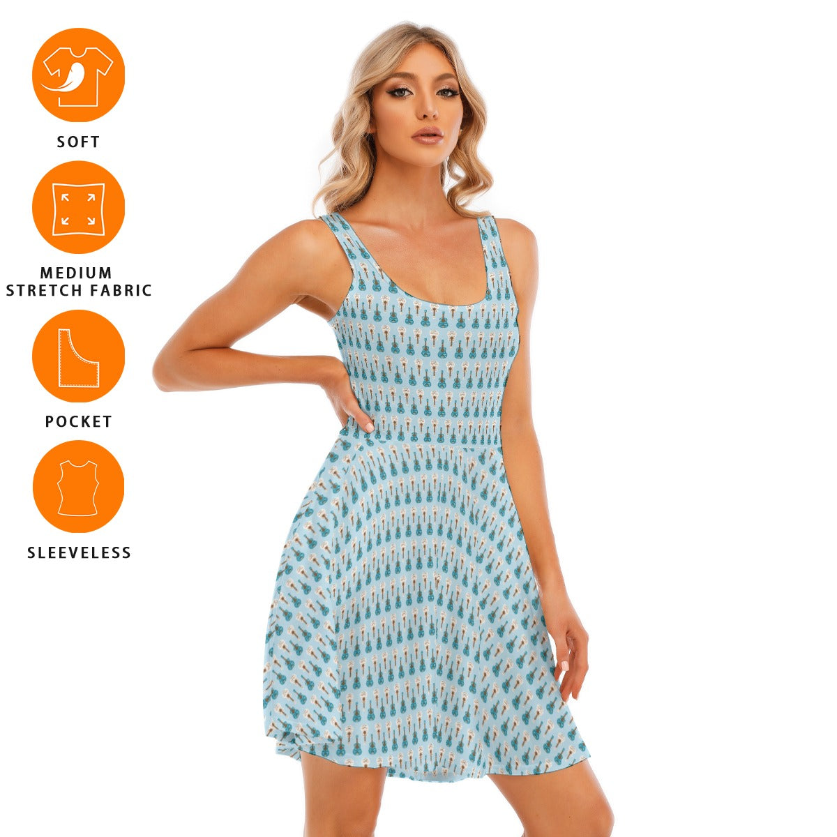 Women's Sleeveless Twirl Dress