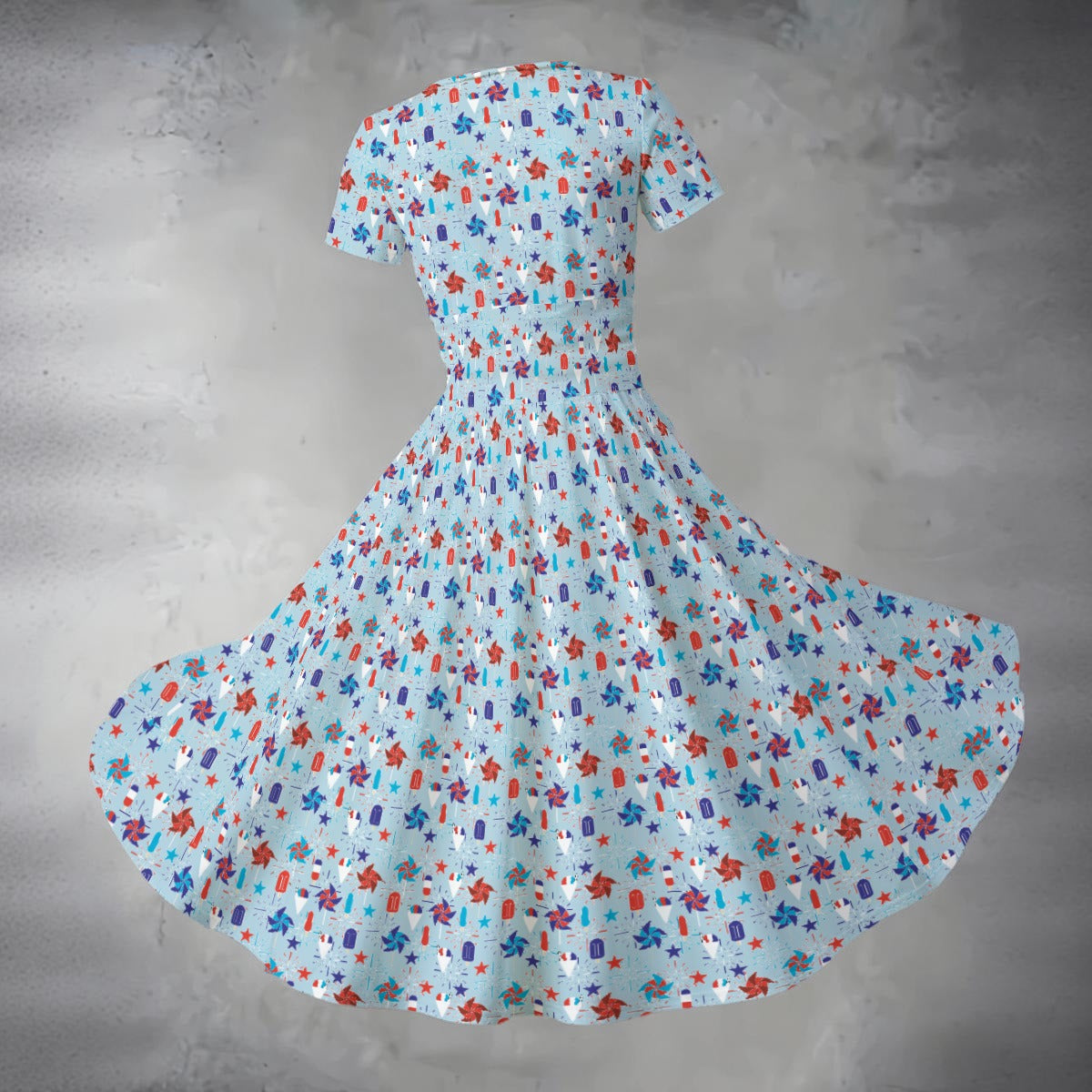 Women's Midi V-Neck Dress