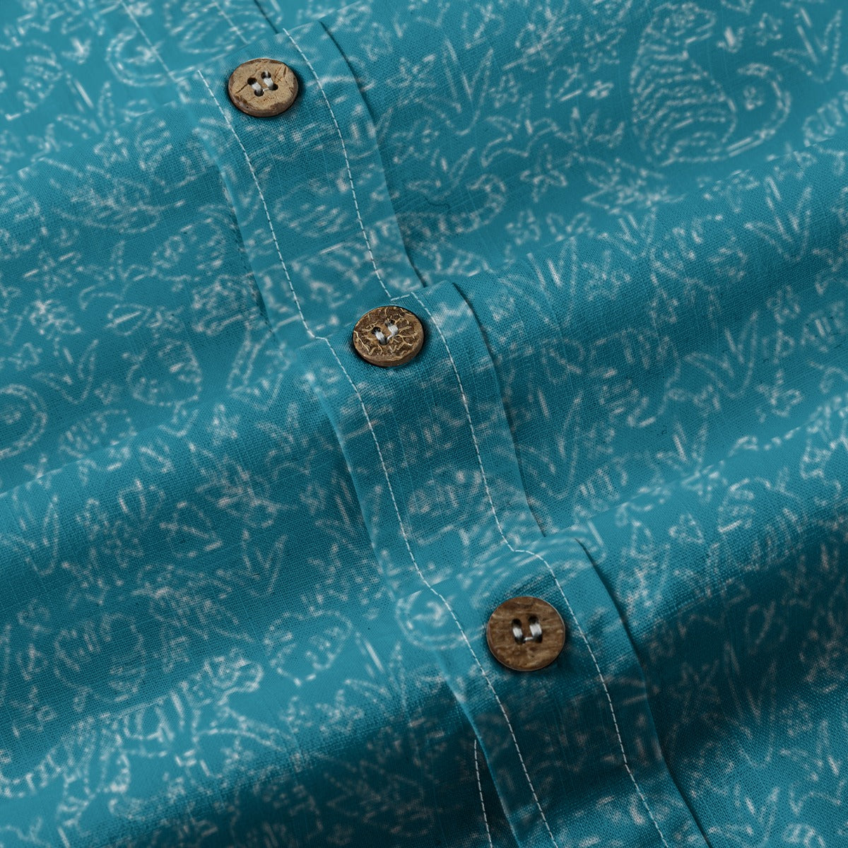 Men's Cotton Button-Up Shirt