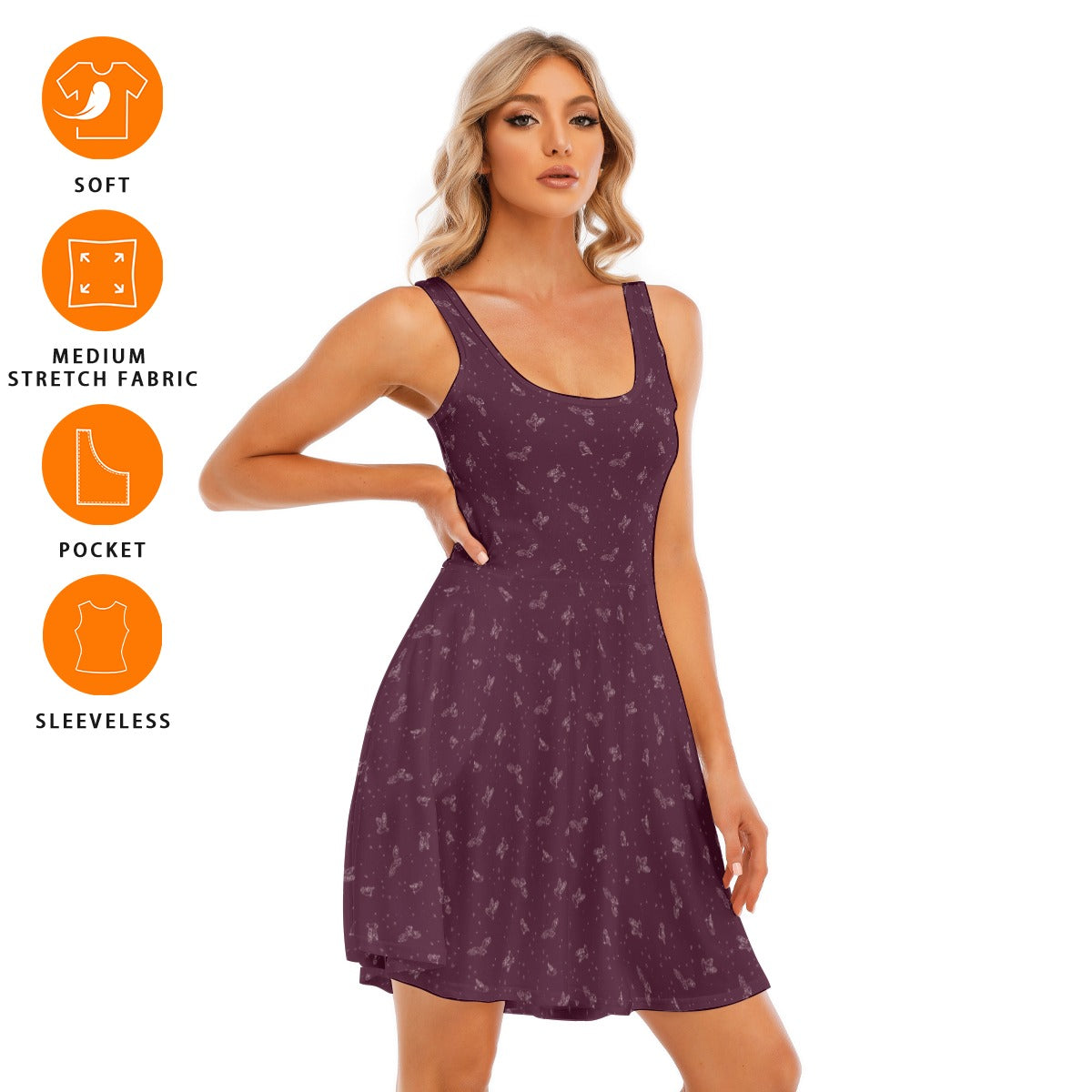 Women's Sleeveless Twirl Dress