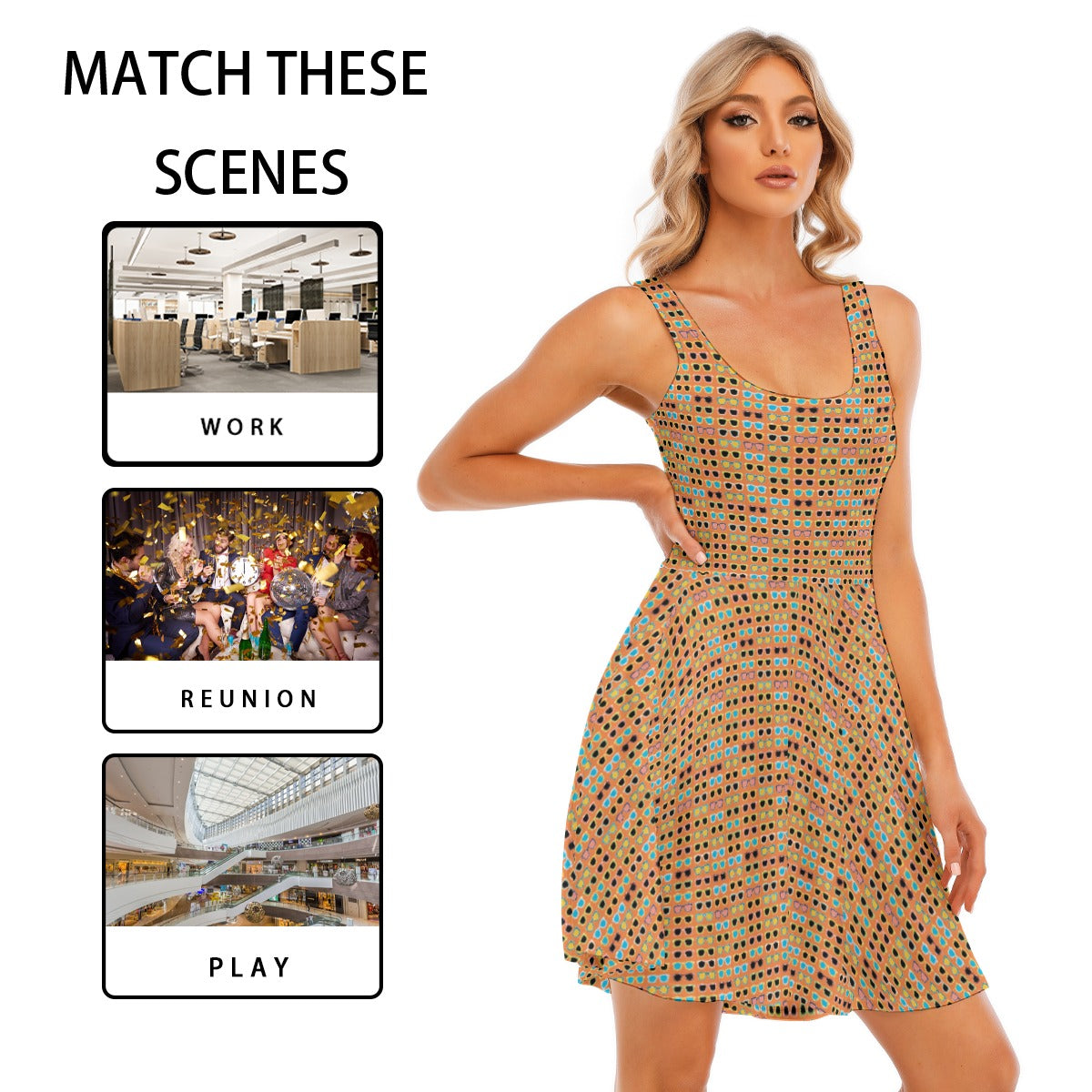 Women's Sleeveless Twirl Dress