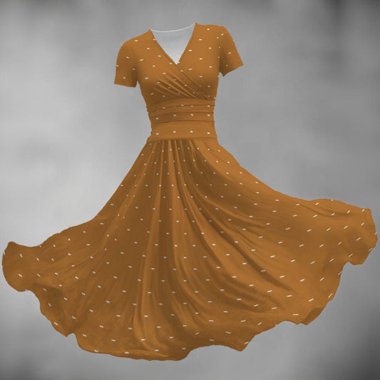 Women's Midi V-Neck Dress