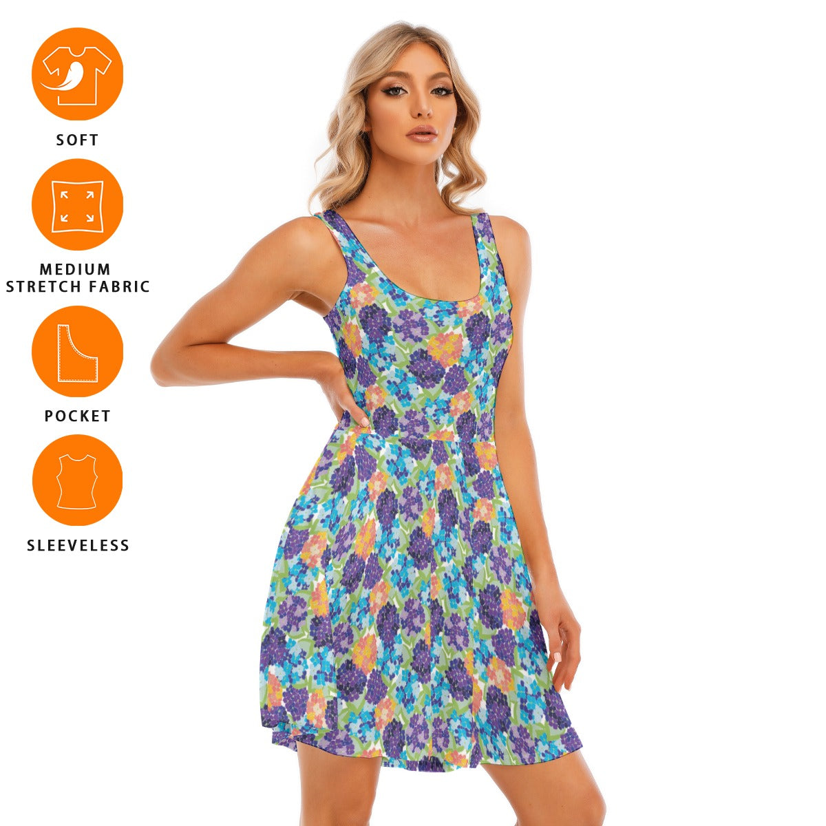 Women's Sleeveless Twirl Dress