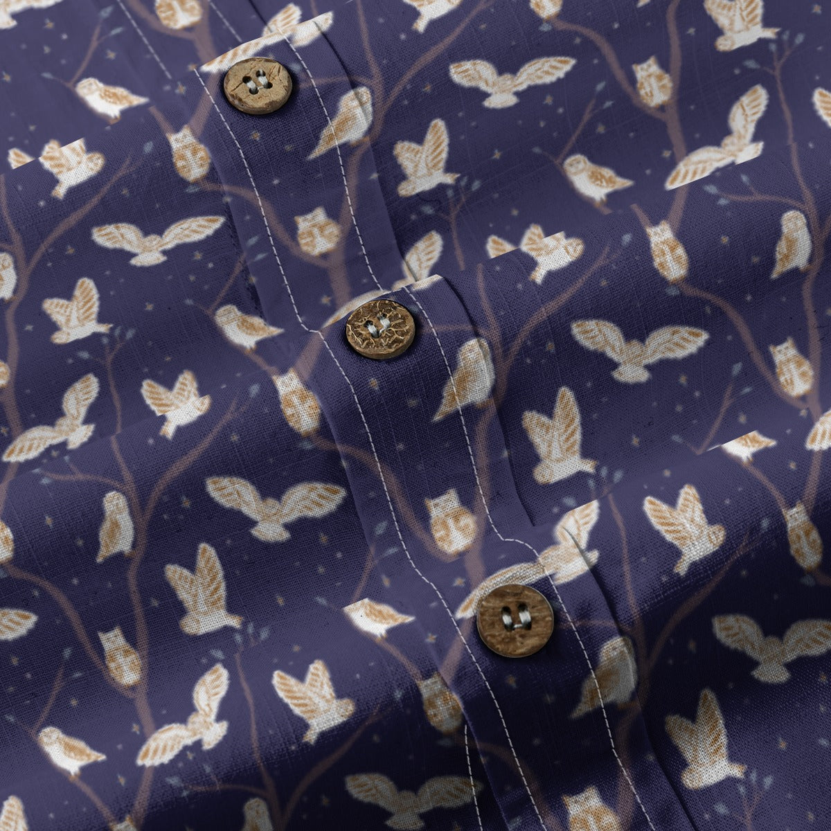 Men's Cotton Button-Up Shirt