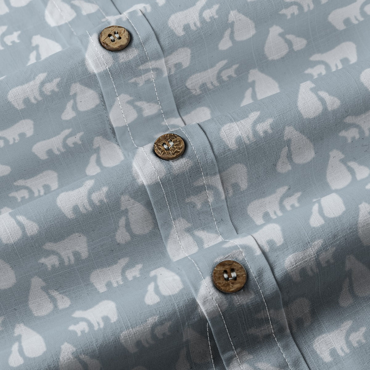 Men's Cotton Button-Up Shirt