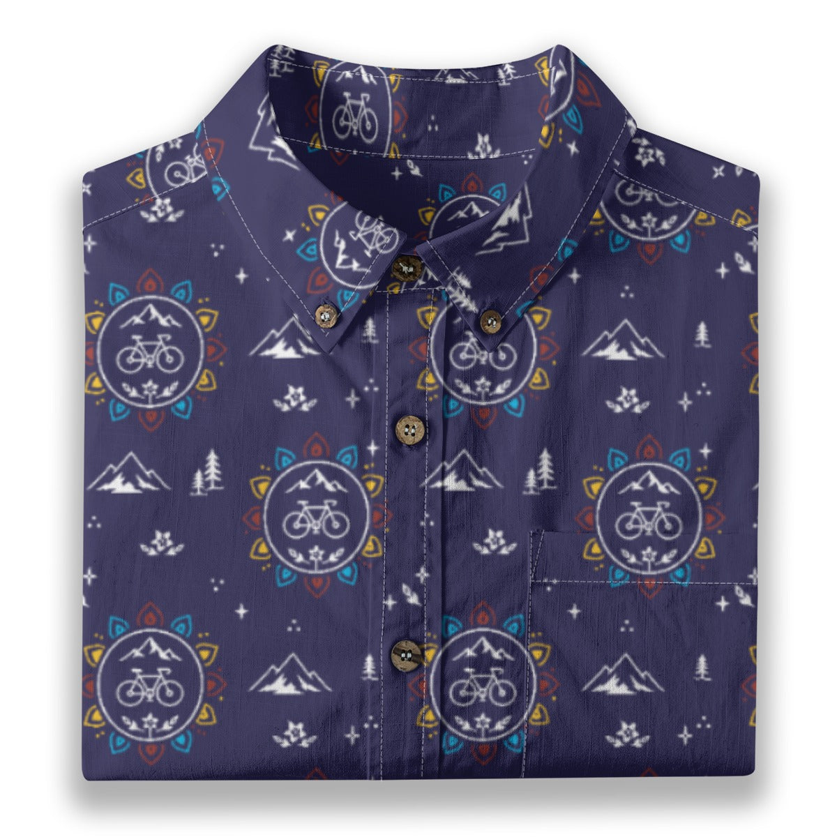 Men's Cotton Button-Up Shirt