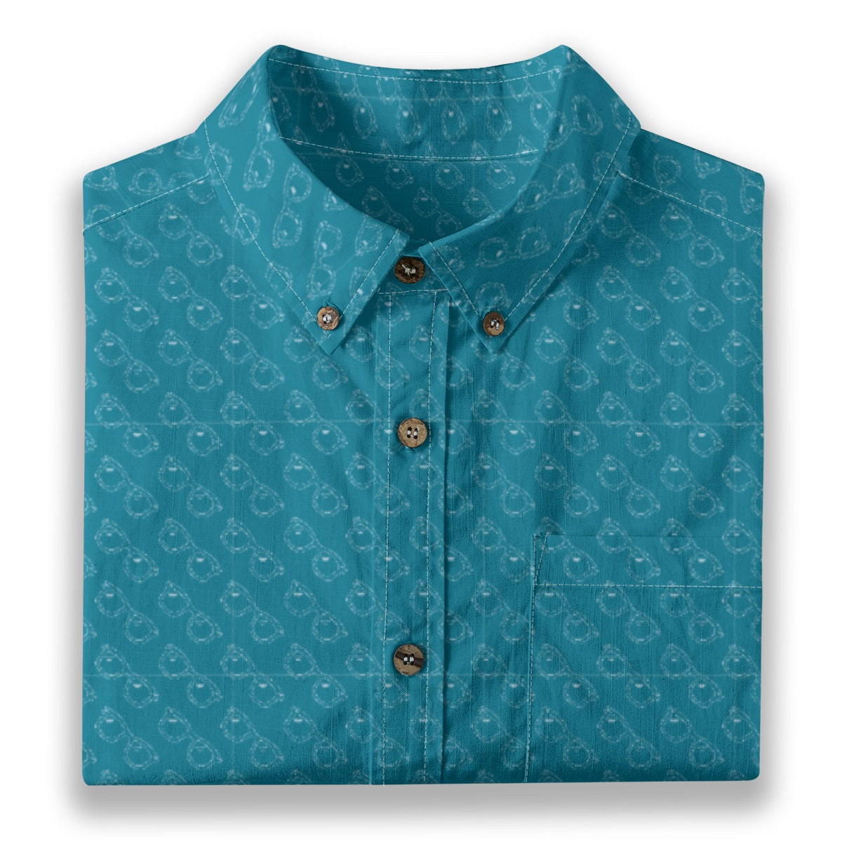 Men's Cotton Button-Up Shirt