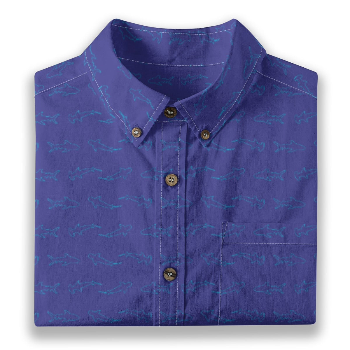 Men's Cotton Button-Up Shirt