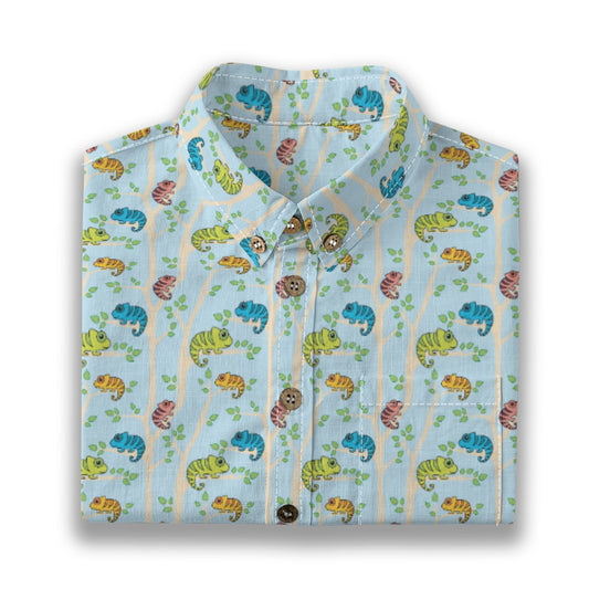 Kids' Cotton Button-Up Shirt