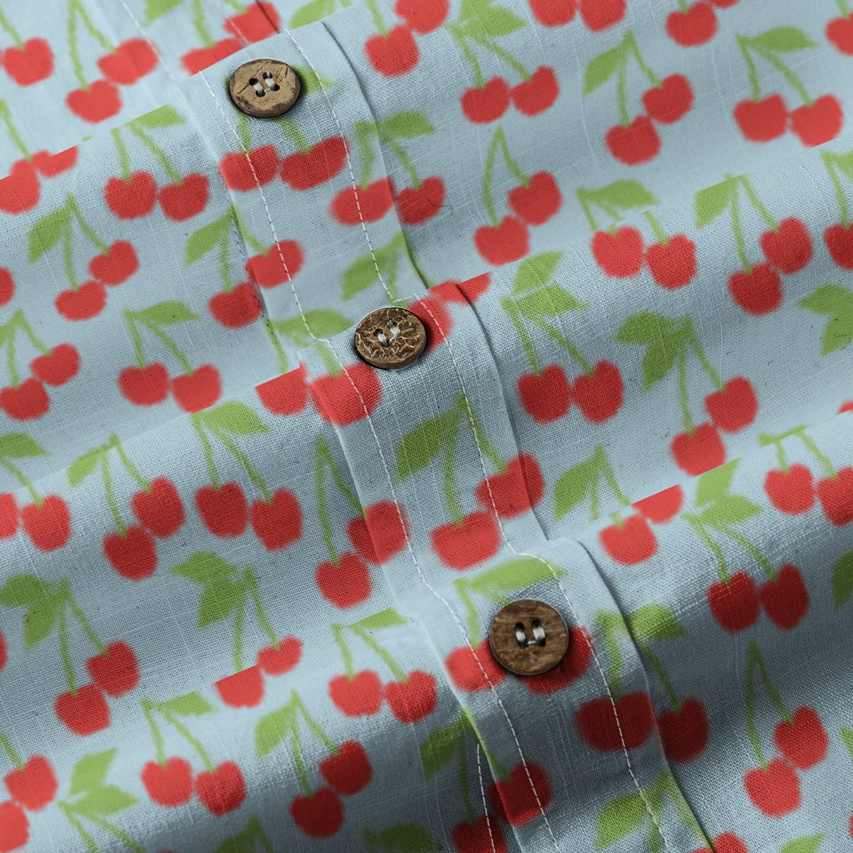Men's Cotton Button-Up Shirt
