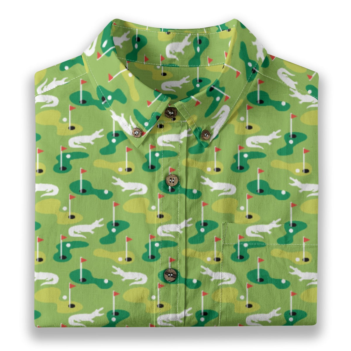 Men's Cotton Button-Up Shirt