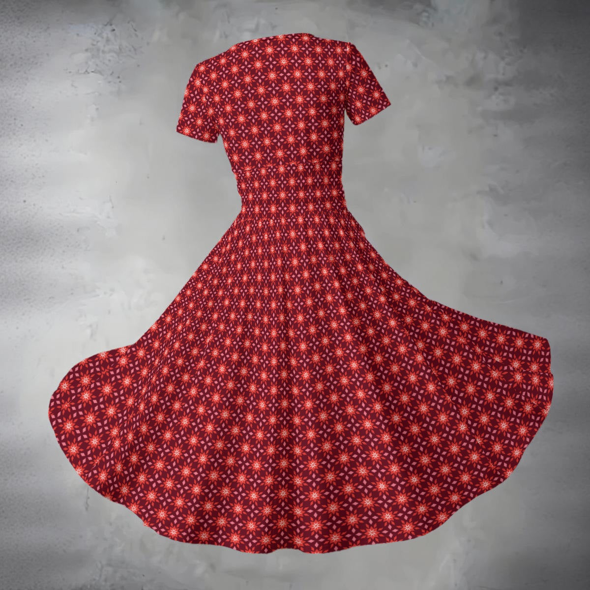 Women's Midi V-Neck Dress