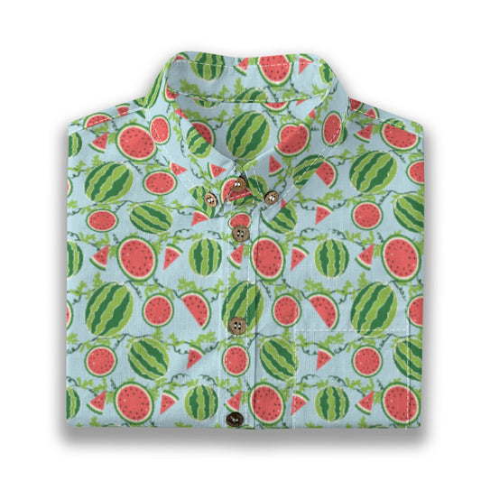 Kids' Cotton Button-Up Shirt