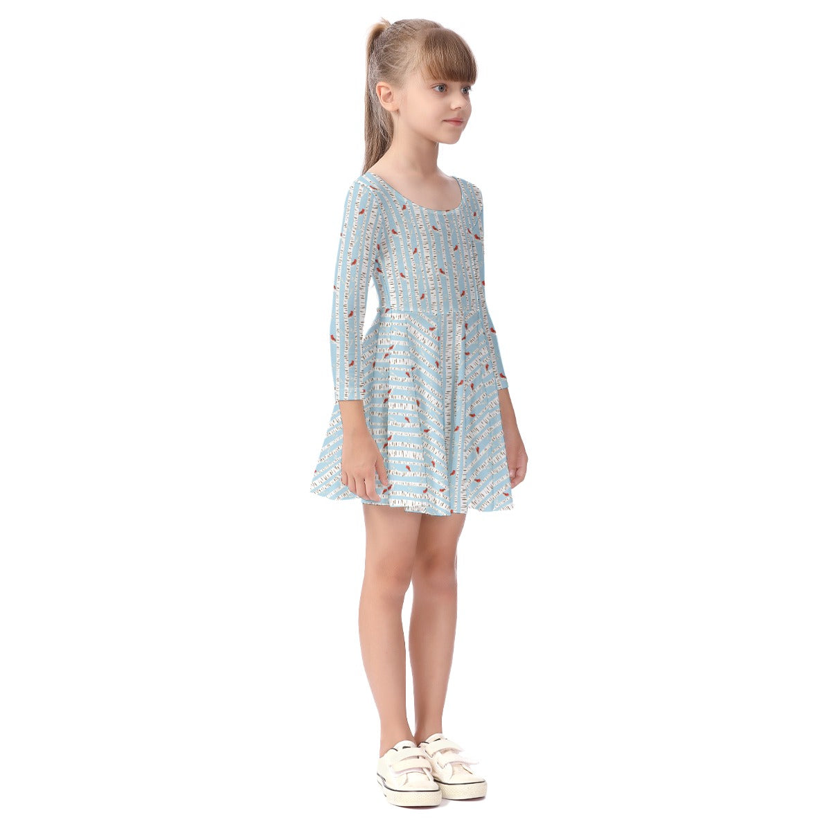 Kids' Long-Sleeve Twirl Dress
