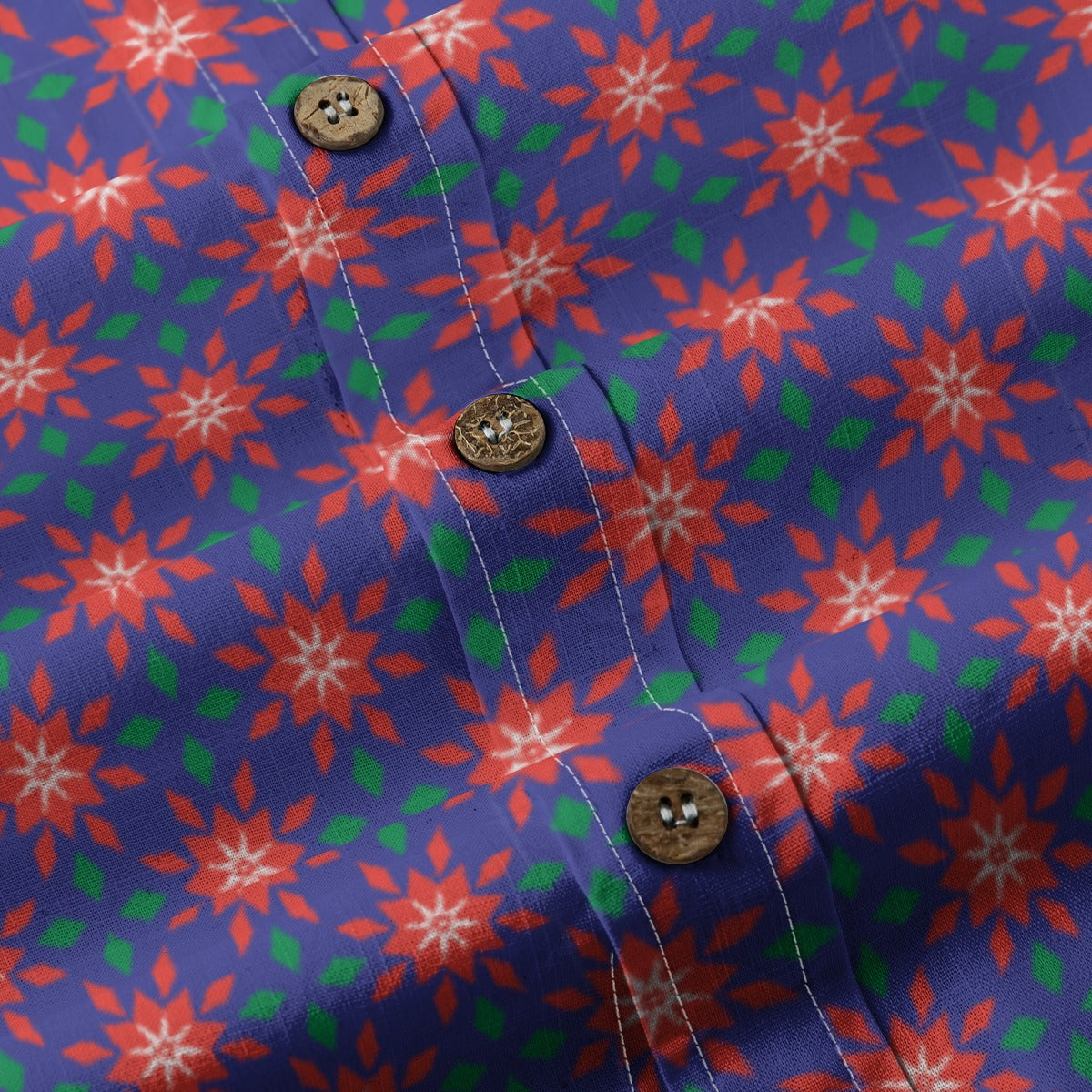 Men's Cotton Button-Up Shirt