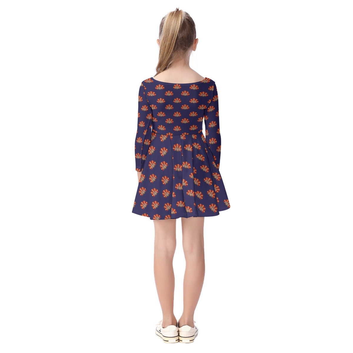 Kids' Long-Sleeve Twirl Dress