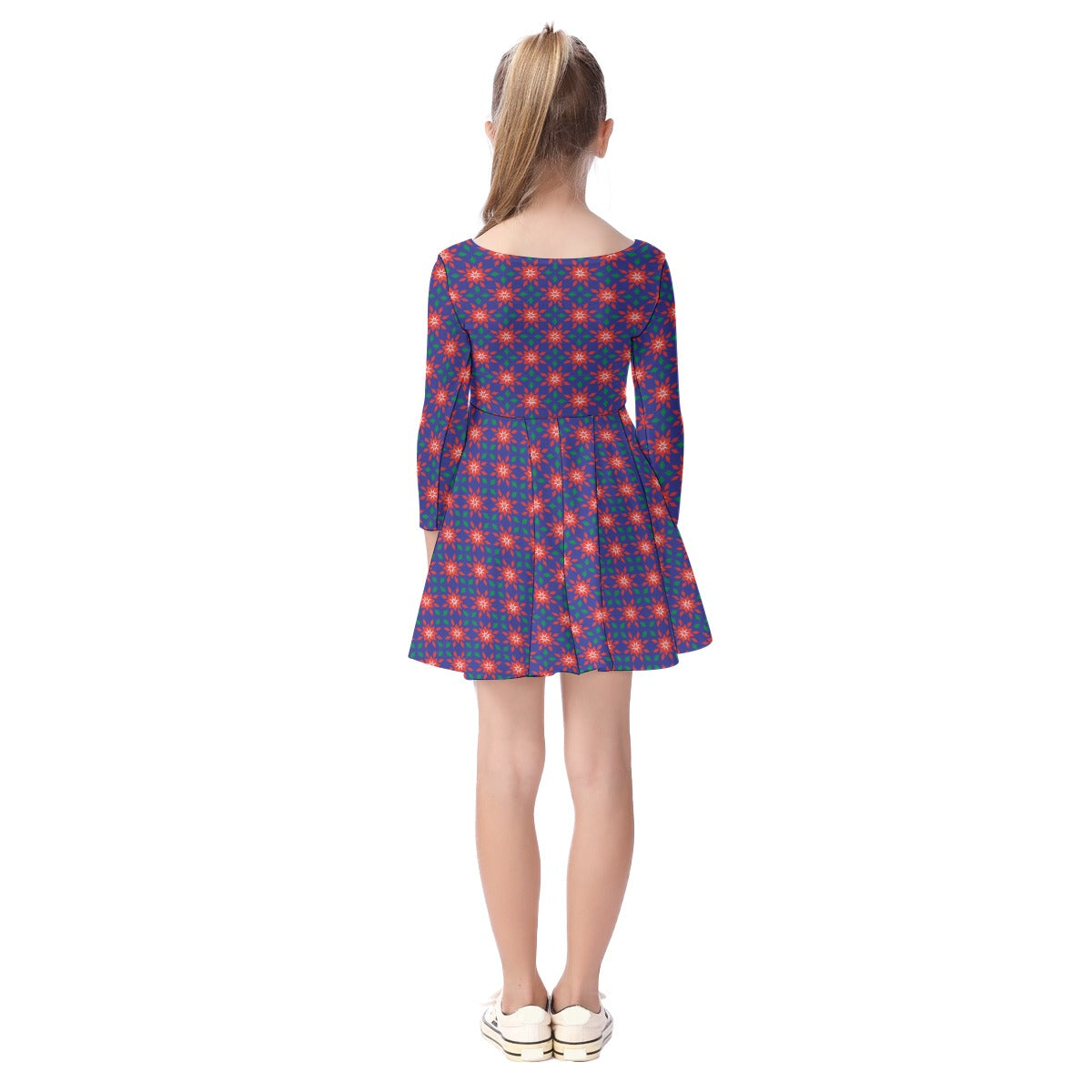 Kids' Long-Sleeve Twirl Dress