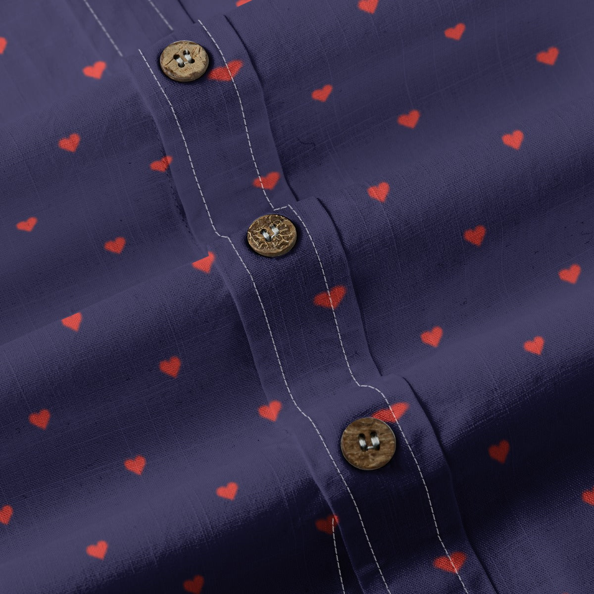 Men's Cotton Button-Up Shirt