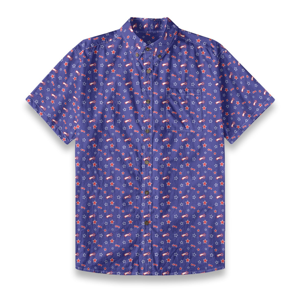 Men's Cotton Button-Up Shirt