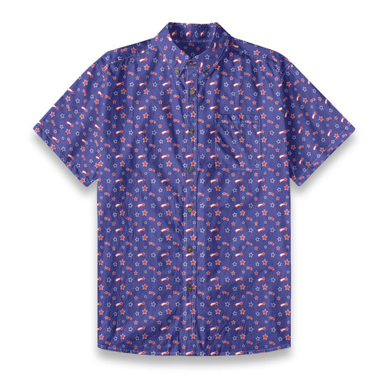 Men's Cotton Button-Up Shirt