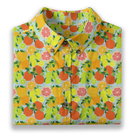 Men's Cotton Button-Up Shirt