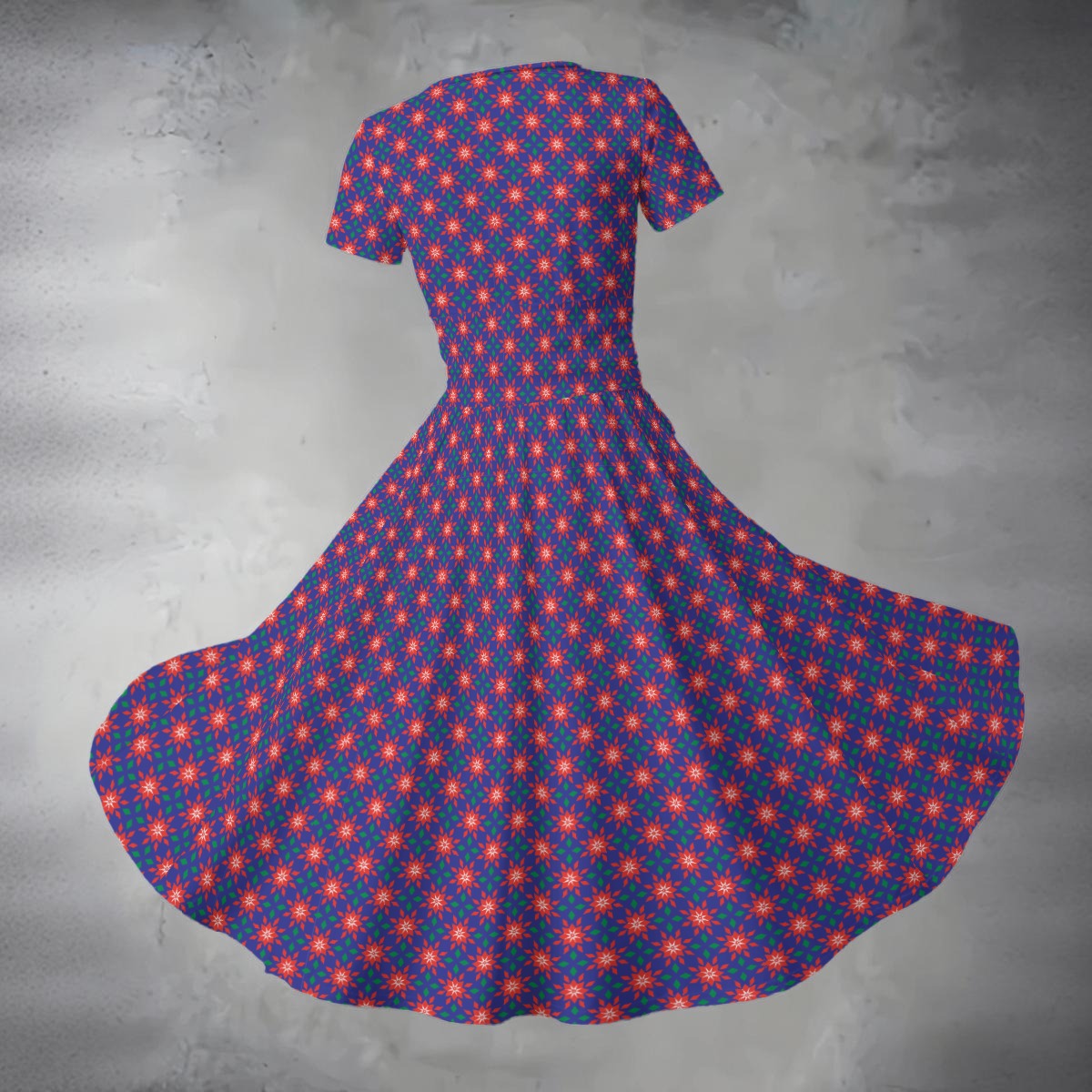 Women's Midi V-Neck Dress