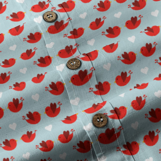 Men's Cotton Button-Up Shirt