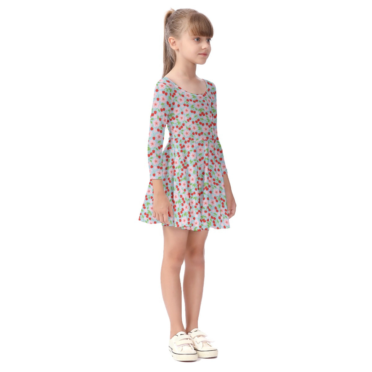 Kids' Long-Sleeve Twirl Dress