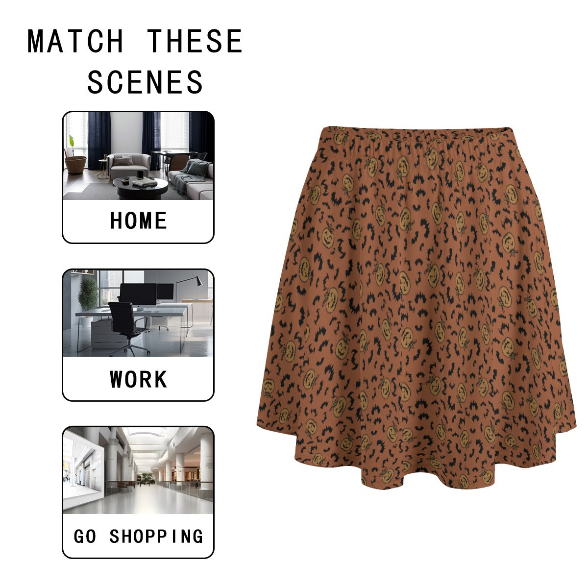 Women's Skater Skirt with Pockets
