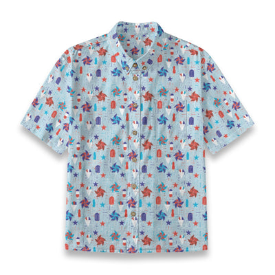 Kids' Cotton Button-Up Shirt