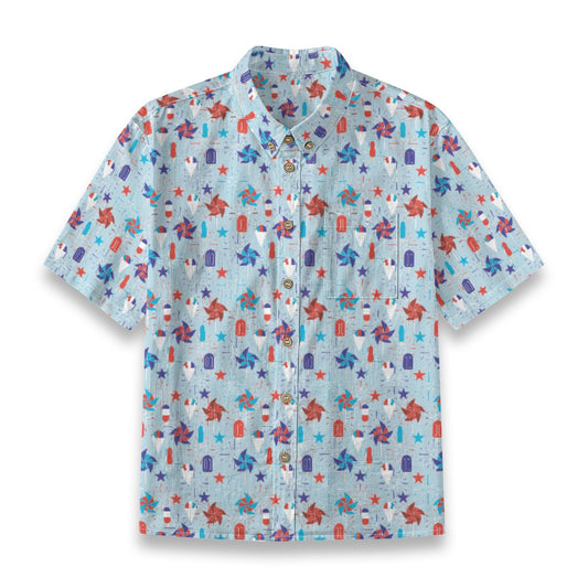 Kids' Cotton Button-Up Shirt