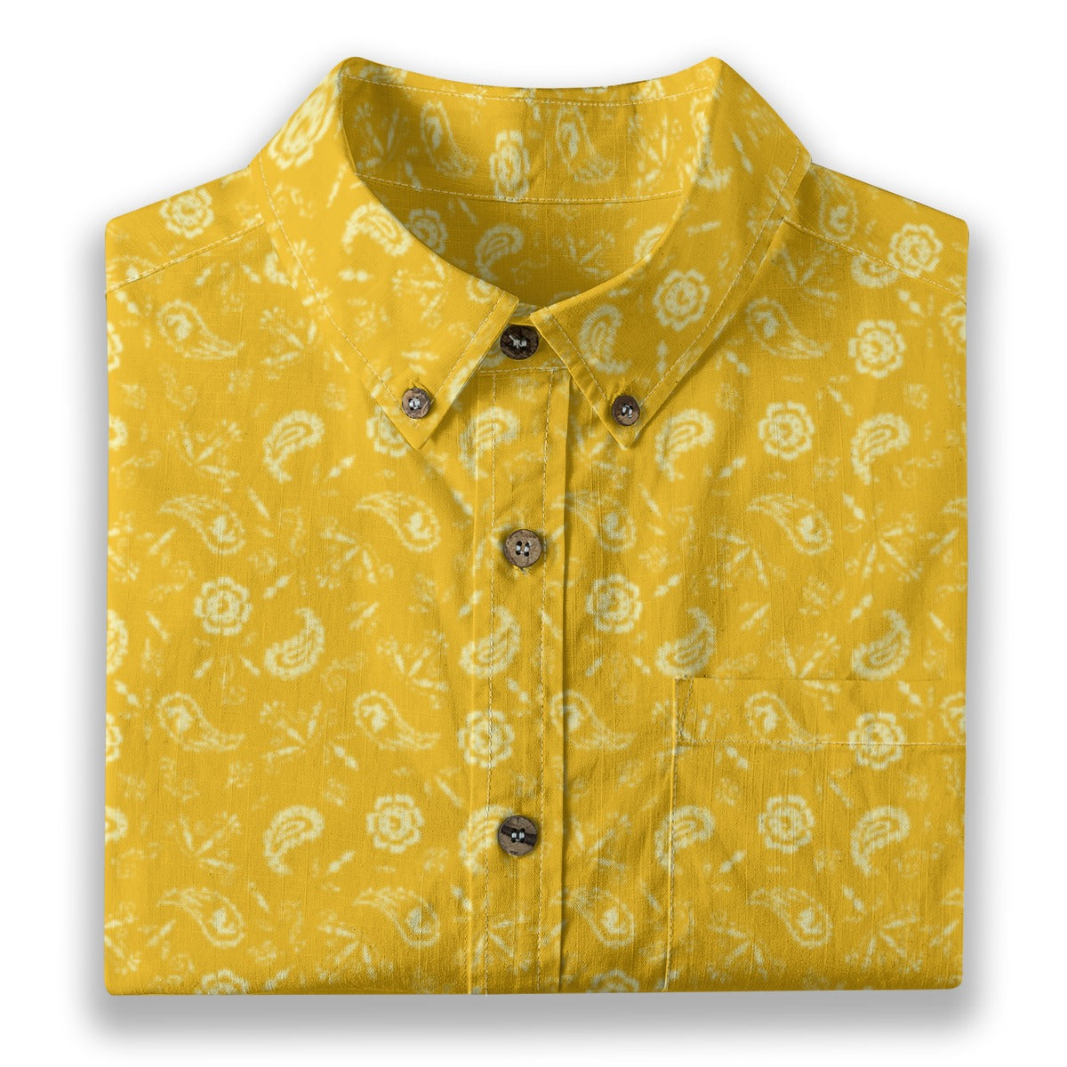 Men's Cotton Button-Up Shirt