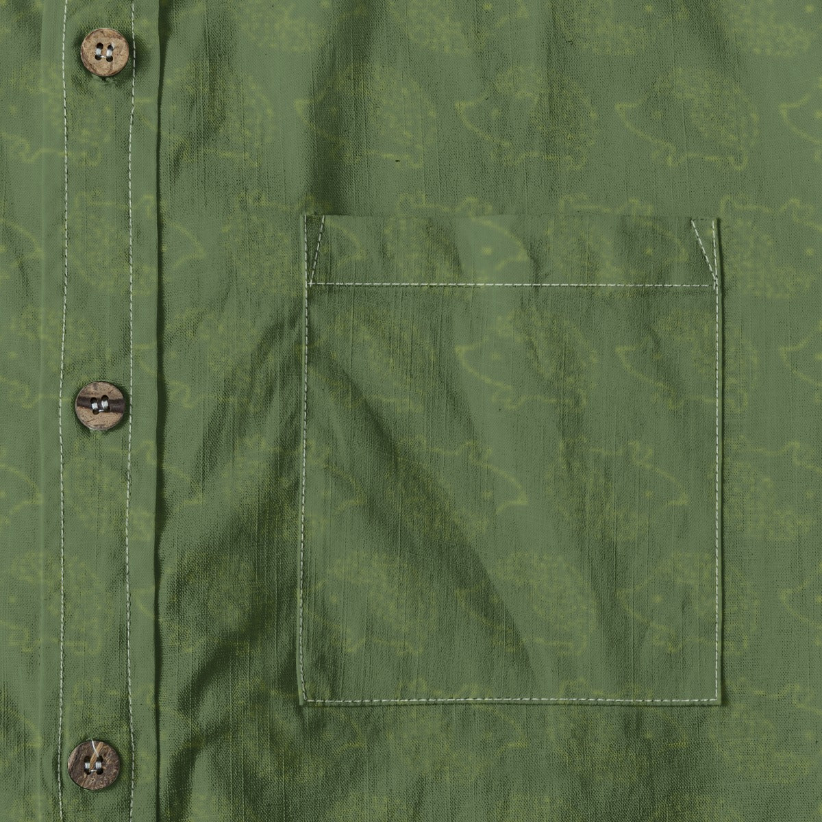 Men's Cotton Button-Up Shirt