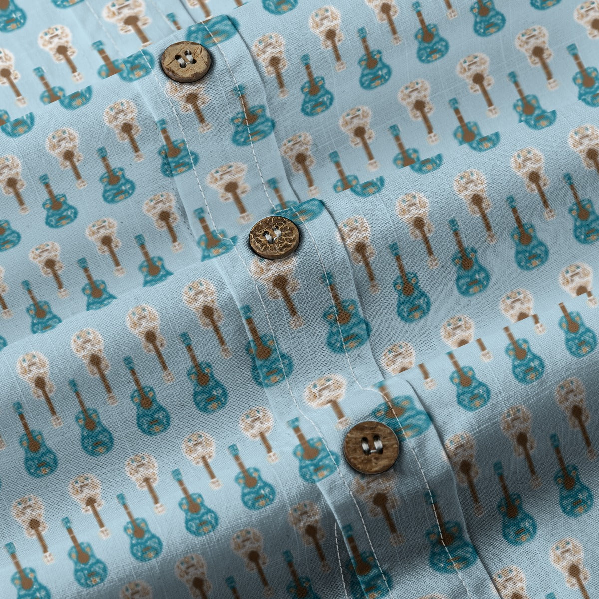Men's Cotton Button-Up Shirt