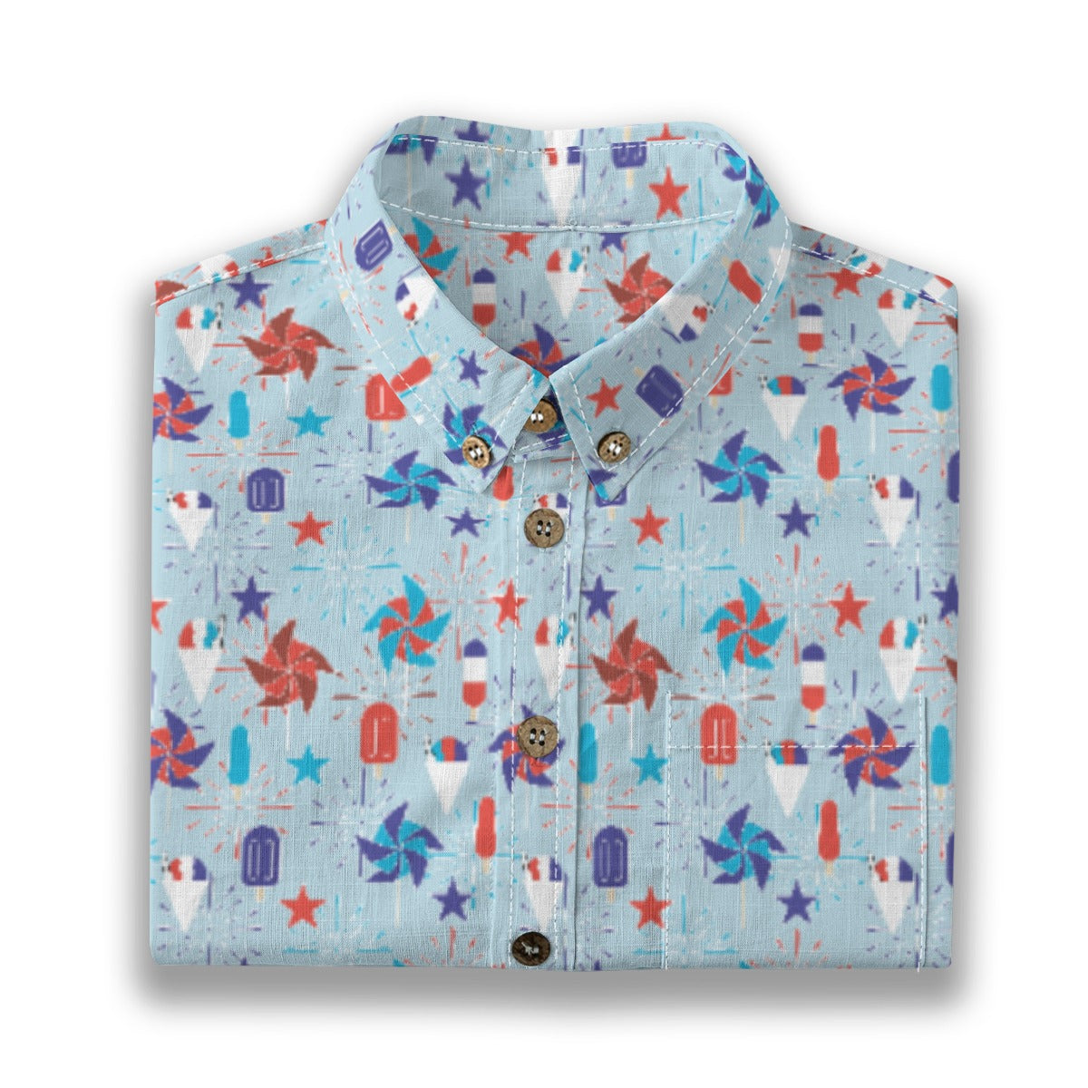 Kids' Cotton Button-Up Shirt