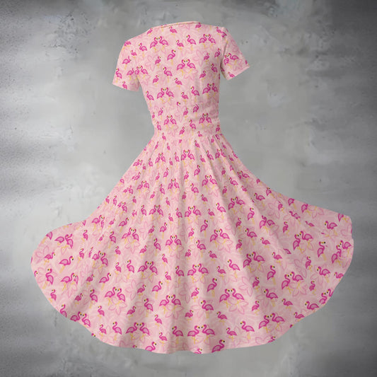 Women's Midi V-Neck Dress