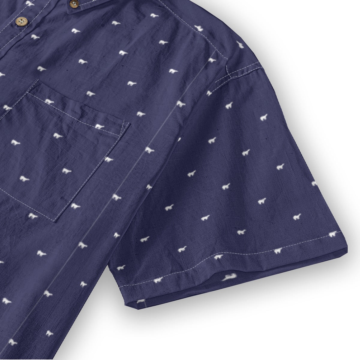 Men's Cotton Button-Up Shirt