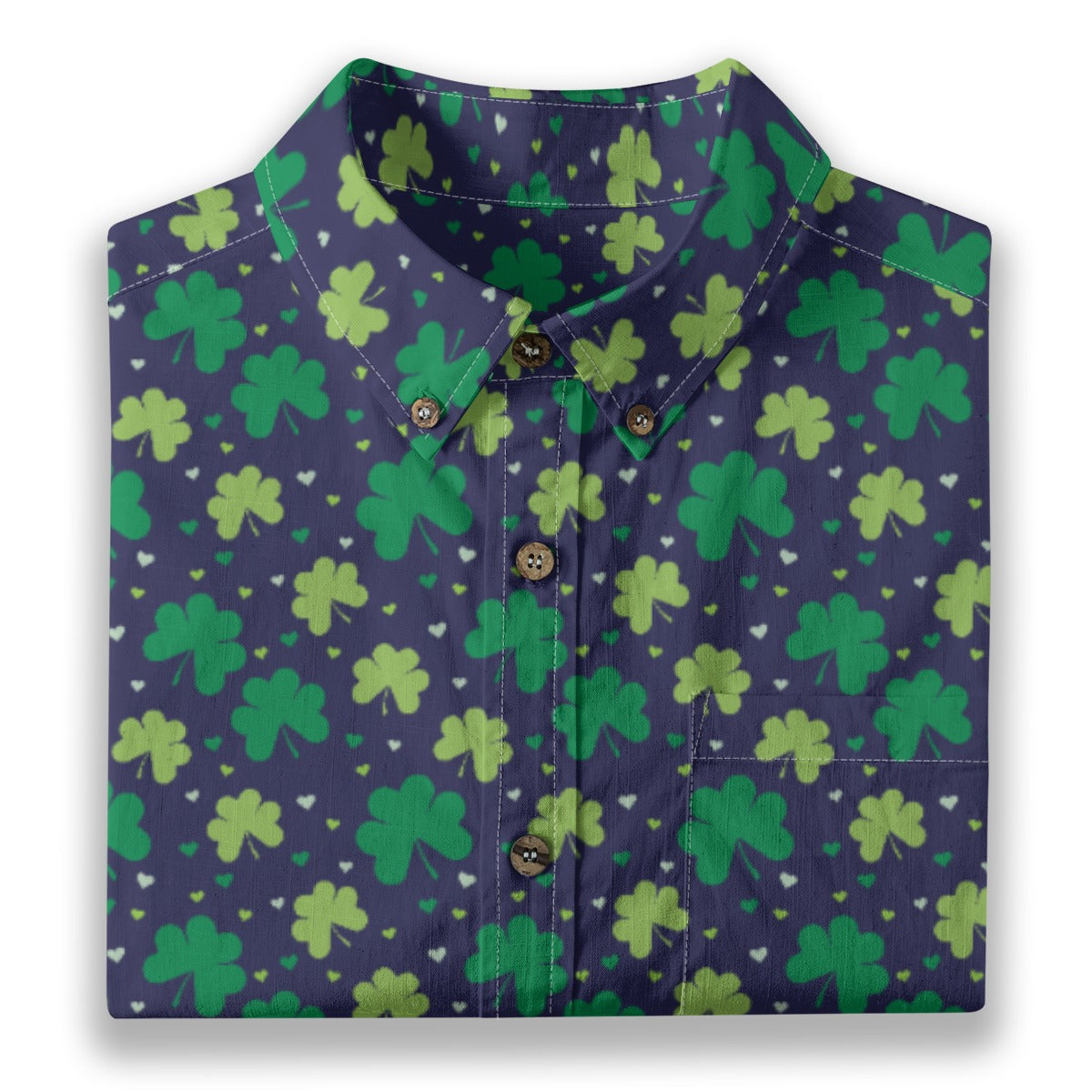 Men's Cotton Button-Up Shirt