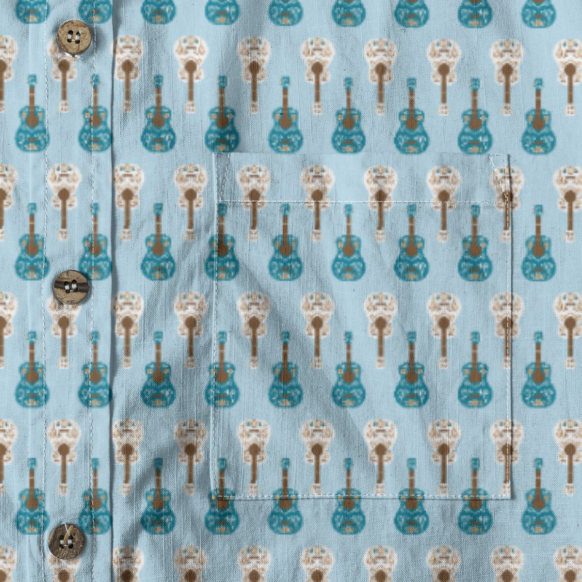 Men's Cotton Button-Up Shirt