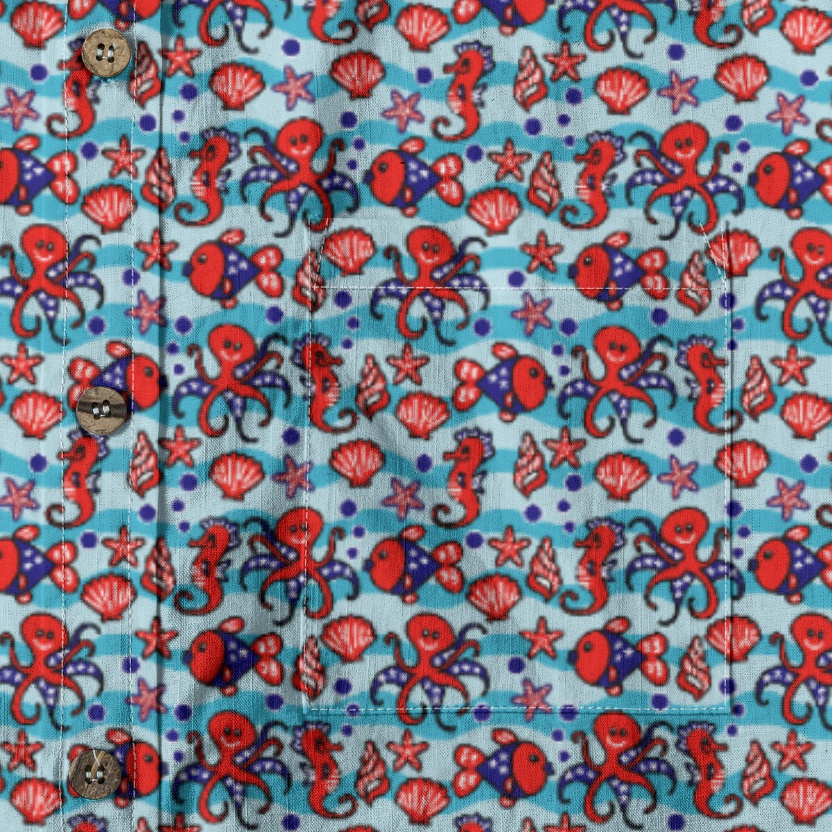 Men's Cotton Button-Up Shirt