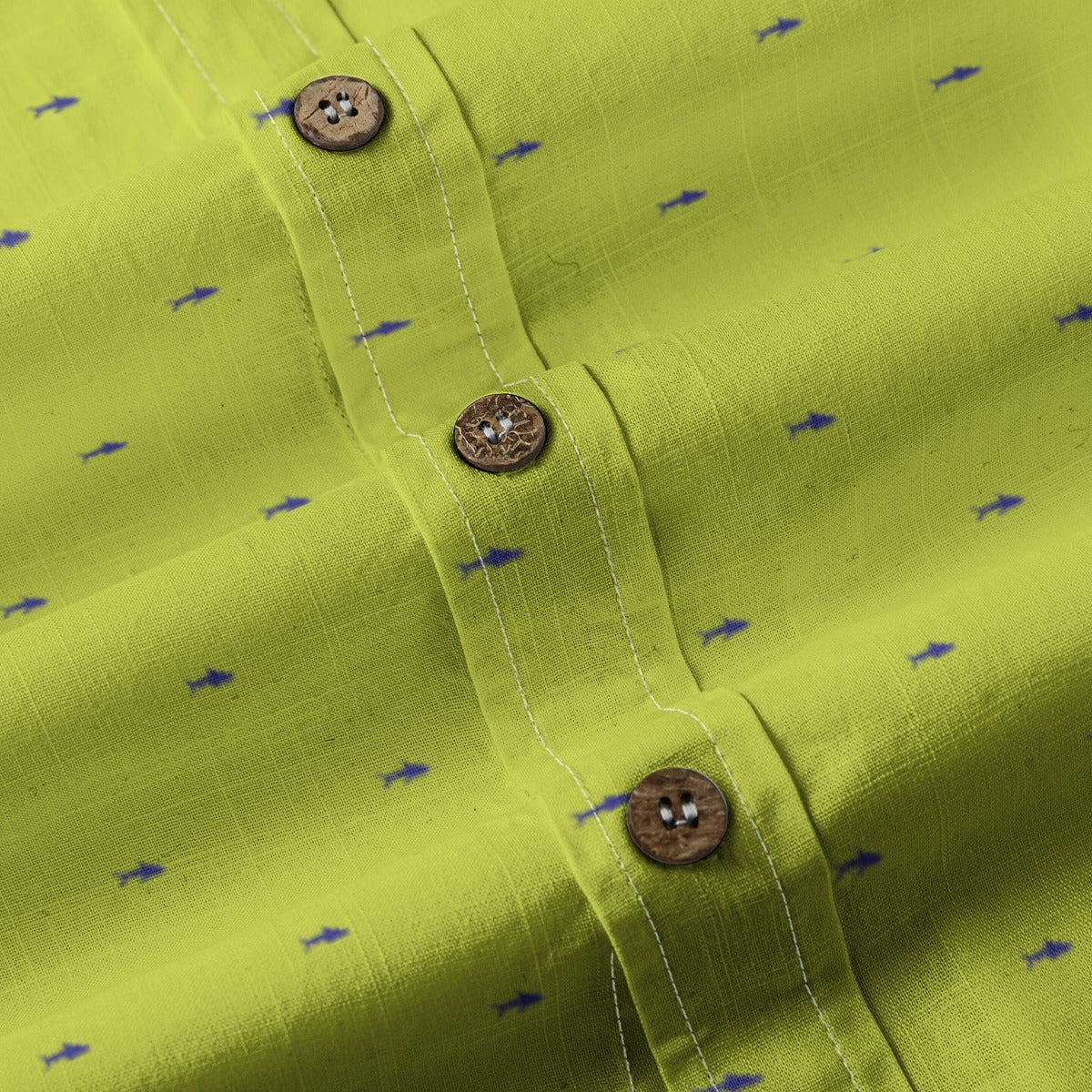 Men's Cotton Button-Up Shirt