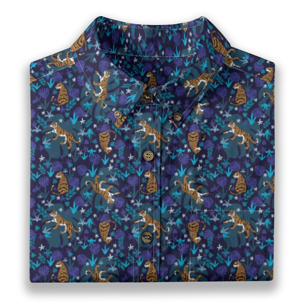 Men's Cotton Button-Up Shirt