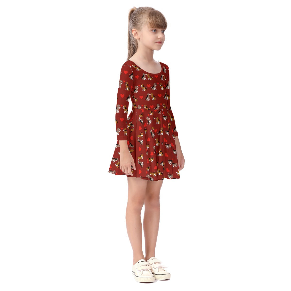 Kids' Long-Sleeve Twirl Dress