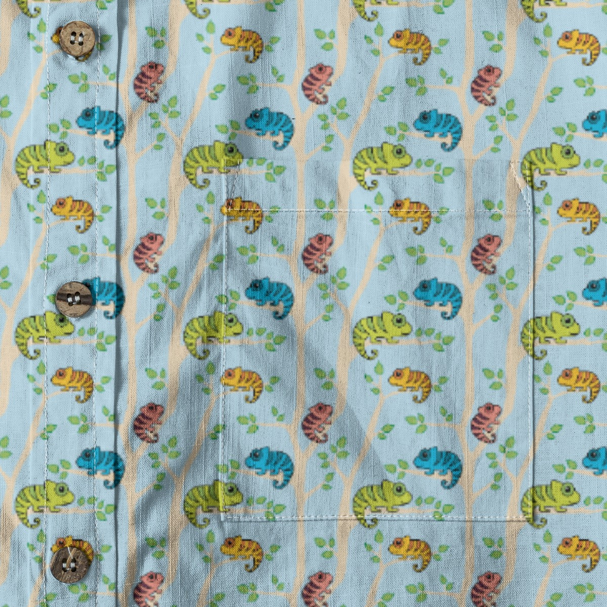 Men's Cotton Button-Up Shirt